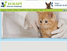 Tablet Screenshot of kayseriterapiveteriner.com